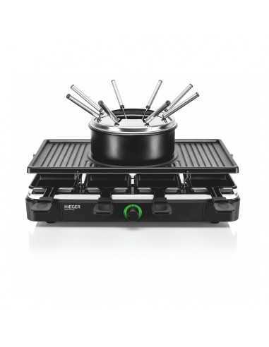 HAEGER Cool Dinner fondue, grill and raclette set 3-in-1