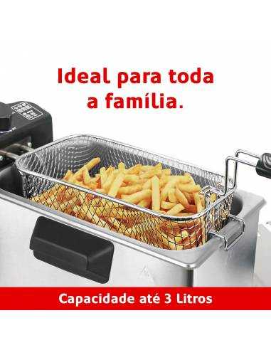 HAEGER Deep & Go electric fryer with stainless steel bowl 3L 2000W