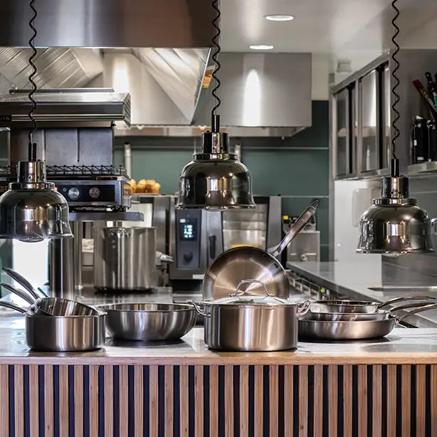 MENASTYL 5-piece triply stainless steel induction set