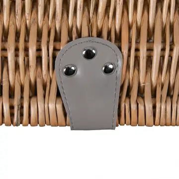 LIVOO Picnic basket for 4 wicker