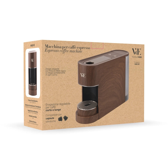 VDE Coffee Machine Wood Compatible Capsules