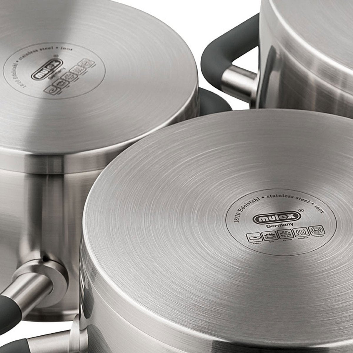 MULEX Lugano stainless steel pot set + serving pan 24 cm