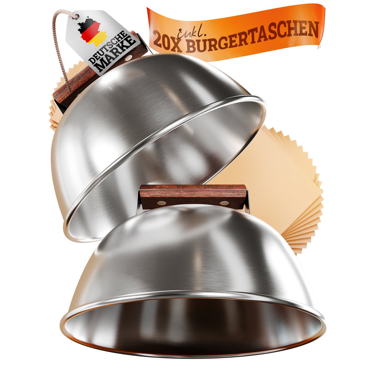 LIKAYA Burger bells set 3-piece smash burger set