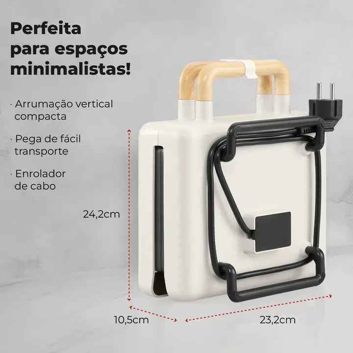 FLAMA Pearl white grill sandwich maker, Colours Collection, 4961FL