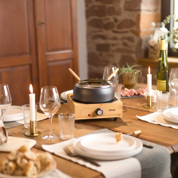 LIVOO Electric fondue set for 8