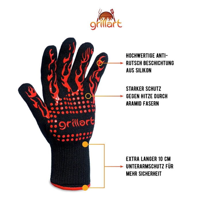GRILLART Grill Gloves with extreme heat resistance
