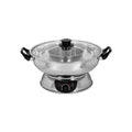 ROTEL 2-compartment Chinese fondue set with forks and strainers