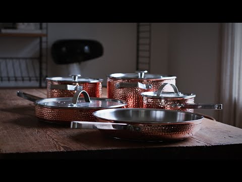 VARGEN & THOR Mjölner XL cookware set 6 pieces genuine copper