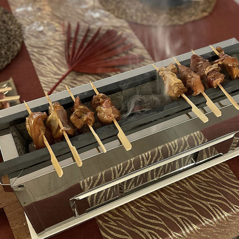 KYOTO FRANCE Yakitori Sumibiyaki charcoal grill 600*140*165 mm